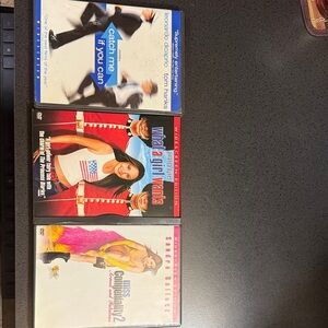 Catch me if you can, would a girl wants, and miss congeniality 2